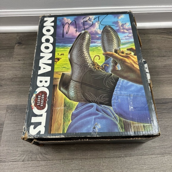 Nocona Leather Cowboy Boots Men’s Size 12 Dark Brown Western Boot - Picture 12 of 12